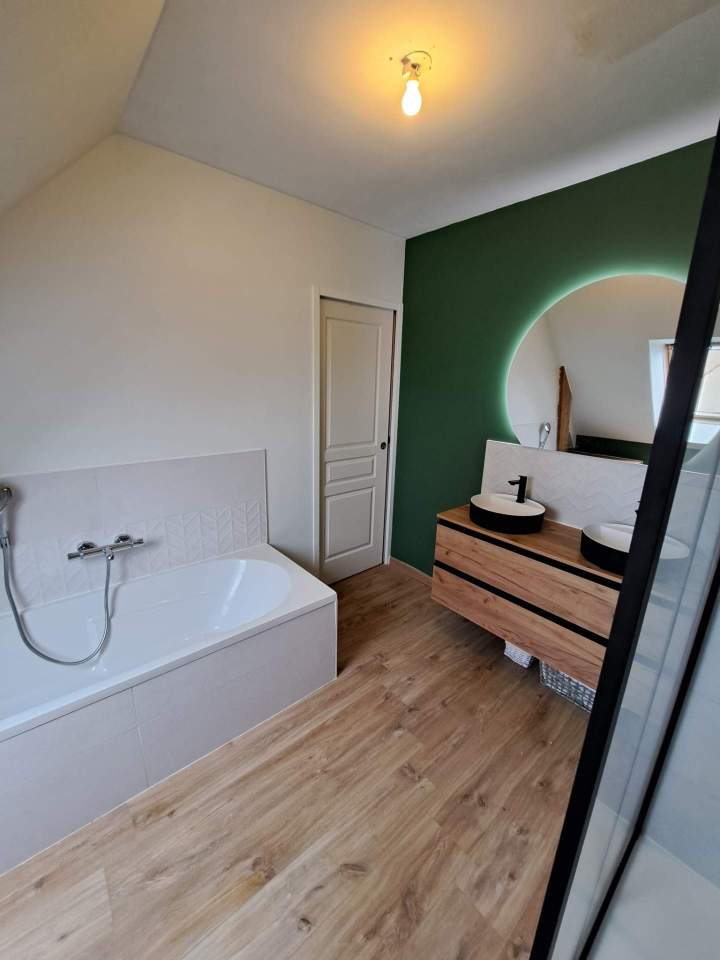 Aménagement salle de bains moderne Saint-Lô